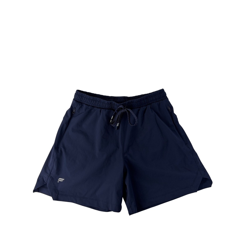 Fabletics The One Short Womens XS 5" Inseam Athletic Training Drawstring Blue